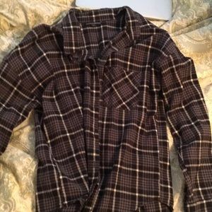 Black and grey flannel